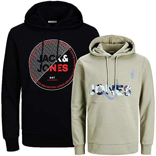 JACK & JONES " 2er / 3er / 4er Pack Größe M Kapuzenpullover T-Shirt Hoodie Sweat Trunk Boxer Short Herren Male Teenager Kinder Medium (M, Paket #15) von JACK & JONES