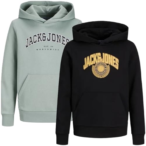 JACK & JONES " 2er / 3er Pack Größe S Kapuzenpullover T-Shirt Hoodie Sweat Herren Male Teenager Kinder Small (140, Paket 24) von JACK & JONES