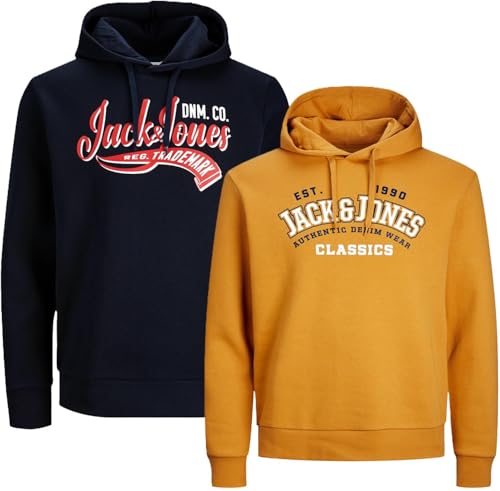 JACK & JONES " 2er / 3er Pack Größe S Kapuzenpullover T-Shirt Hoodie Sweat Herren Male Teenager Kinder Small (S, Paket 11) von JACK & JONES