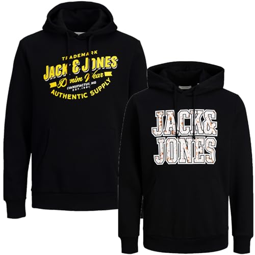 JACK & JONES " 2er / 3er Pack Größe S Kapuzenpullover T-Shirt Hoodie Sweat Herren Male Teenager Kinder Small (S, Paket 22) von JACK & JONES