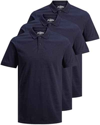 JACK & JONES 3er Pack Basic Poloshirt Herren (3er Pack Mix 4, S) von JACK & JONES
