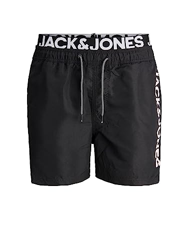 JACK & JONES Aruba Swim Shorts Herren Badehose, Farbe:Black Beauty, Größe:S von JACK & JONES