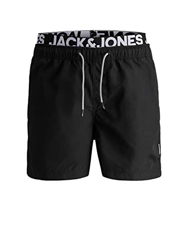 JACK & JONES Aruba Swim Shorts Herren Badehose, Farbe:Schwarz (Black) Solid, Größe:L von JACK & JONES