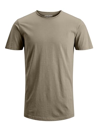 JACK&JONES Basic T-Shirt Rundhals Kurzarm Jersey Baumwolle Shirt Regular Fit JJEBASHER, Farben:Braun, Größe:XL von JACK & JONES