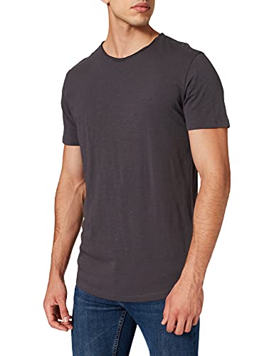 JACK&JONES Basic T-Shirt Rundhals Kurzarm Jersey Baumwolle Shirt Regular Fit JJEBASHER, Grau (Asphalt/Reg),XL von JACK & JONES