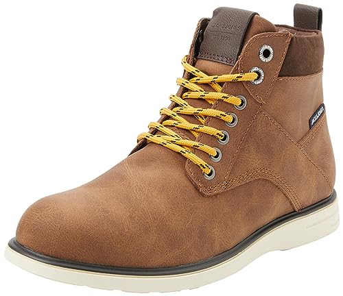 Jack & Jones A/S Herren JFWDENVER Combo Boot PU Schnürstiefelette, Cappuccino, 41 EU von JACK & JONES