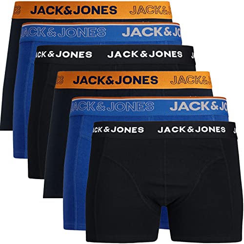 JACK & JONES Boxershorts 6er Pack Herren Trunks Shorts Baumwoll Mix Unterhose d.9a43 (M, Mehrfarbig Bunt @27) von JACK & JONES