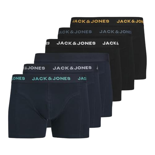 JACK & JONES Boxershorts 6er Pack Herren Trunks Shorts Baumwoll Mix Unterhose Mehrpack, Größe:L, Farbe:Mehrfarbig 2 JACK & JONES Boxershorts 6er Pack Herren Trunks Shorts Baumwoll Mix Unterhose Mehrpack, Größe:L, Farbe:Mehrfarbig 2 von JACK & JONES