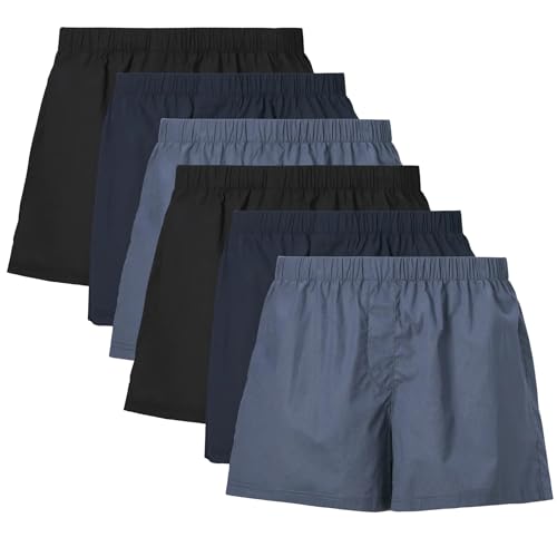 JACK & JONES Boxershorts 6er Pack Herren Trunks Shorts Baumwoll Mix Unterhose d.9a43 (5XL - 6er, Mehrfarbig Bunt @26) von JACK & JONES