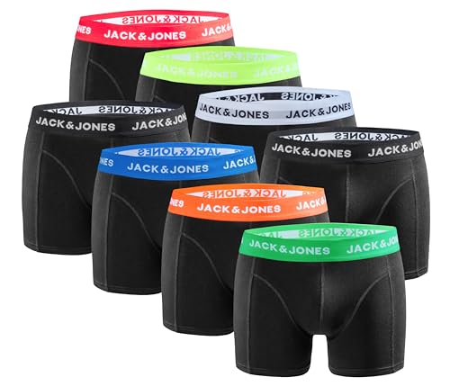 JACK & JONES Herren JACPUT Trunks 8 Pack 12259926, Black/Mix 3, S JACK & JONES Herren JACPUT Trunks 8 Pack 12259926, Black/Mix 3, S von JACK & JONES