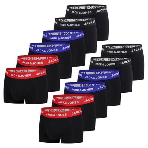 JACK & JONES Boxershorts Herren 12er Pack JACJEANS Trunks Basic Boxer Stretch Unterhosen Unterwäsche Retroshorts Set Baumwolle, Größe:XXL, Farbe:Farbmix 3 JACK & JONES Boxershorts Herren 12er Pack JACJEANS Trunks Basic Boxer Stretch Unterhosen Unterwäsche Retroshorts Set Baumwolle, Größe:XXL, Farbe:Farbmix 3 von JACK & JONES
