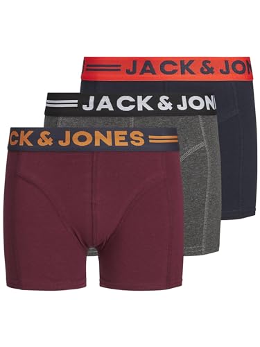 Jack & Jones Lichfield Trunks Boxershorts Jungen (3er Pack) - 128 von JACK & JONES