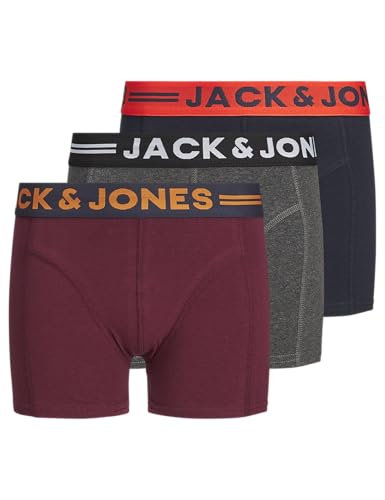 Jack & Jones Lichfield Trunks Boxershorts Jungen (3er Pack) - 128 von JACK & JONES