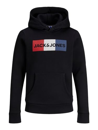 JACK & JONES Hoodie Logo Kapuzen Pullover Basic Sweater Sweatshirt mit Kängurutasche JJECORP von JACK & JONES