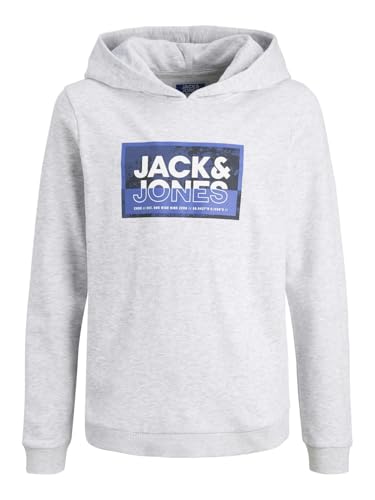 JACK & JONES Boy Kapuzenjacke Einfarbig Kapuzenjacke Junior, Farbe:Weiß, Größe:152 von JACK & JONES