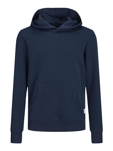 JACK & JONES Junior Mens JJEBASIC Sweat Hood NOOS JR Hooded Sweatshirt, Navy Blazer, 128/ von JACK & JONES
