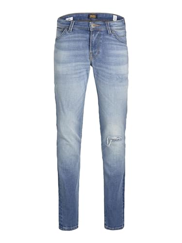 JACK&JONES JUNIOR Boys Jjiglenn Jjfox Ge 062 50Sps Noos Jr Jeans, Blue Denim, 134 von JACK & JONES