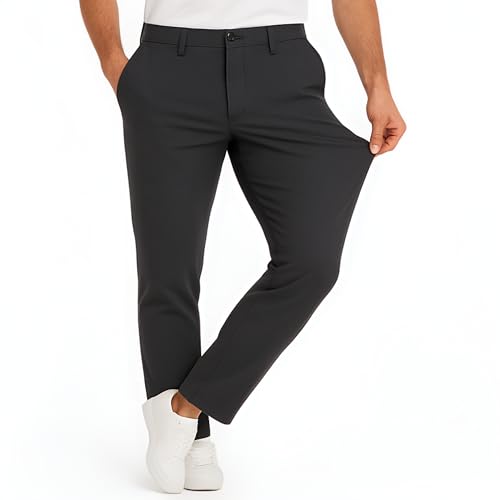 JACK & JONES Chino Hose Herren Slim Fit - Chinohose Männer aus Recyceltem Polyester - Klassische Performance Pants Herren Hose mit Stretch, Mid Rise, Umschlag-Saum von JACK & JONES