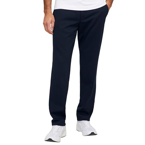 JACK & JONES Chino Hose Herren Regular Fit – Chinohose Männer aus Recyceltem Polyester – Klassische Performance Pants Herren Hose mit Stretch, Mid Rise, Umschlag-Saum von JACK & JONES