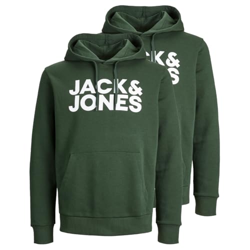 JACK & JONES - Corp - Sweatshirt/Hoodie - 2er Pack (M Mountain View) von JACK & JONES