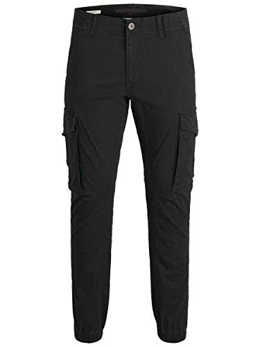 JACK & JONES Damen JPSTMARCO JJJOE Cargo Hose, Black, 30W / 30L von JACK & JONES