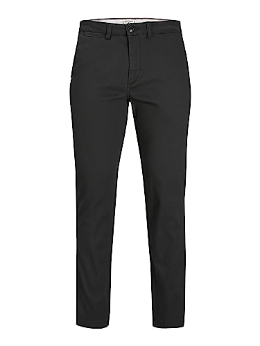 JACK & JONES Damen Jpstollie Jjdave Chino Hose, Schwarz, 33W / 36L von JACK & JONES