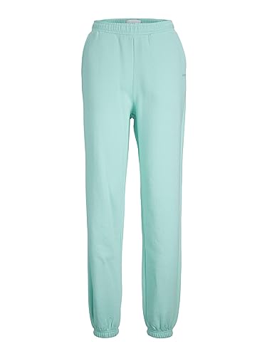 JJXX Damen JXABBIE HW REL Every Brush Pants NOOS Jogginghose, Aruba Blue/Print:Turqouise Logo, M von JJXX