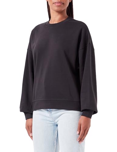 Jack&Jones Damen JXALLY RLX LS Crew SWT SN Sweatshirt, Black, S von JJXX