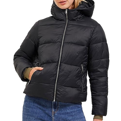 JACK&JONES Damen JXBILLIE Puffer Jacket OTW SN Jacke, Black, L von JACK & JONES