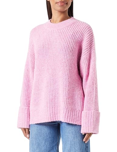 JACK&JONES Damen JXELLINORA Crew Neck Knit Strickpullover, Rosa, Medium von JACK & JONES