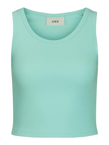 JACK & JONES Damen JXFALLON STR SL Rib TOP JRS NOOS Tanktop, Aruba Blue, L von JACK & JONES