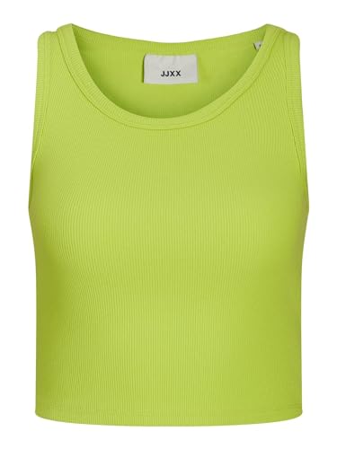 JACK & JONES Damen JXFALLON STR SL Rib TOP JRS NOOS Tanktop, Lime Punch, S von JACK & JONES