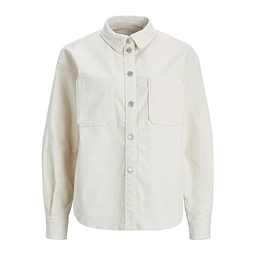 JACK&JONES Damen JXGELLY New RLX Cord Overshirt SN Jacke, Bone White, L von JACK & JONES