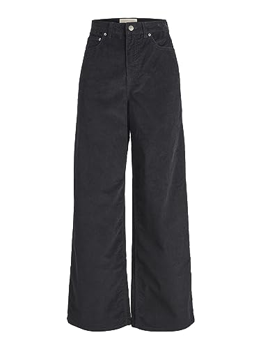 JACK & JONES Damen JXGELLY Wide Cord HW Pant SN Hose, Black, 25W / 30L von JACK & JONES