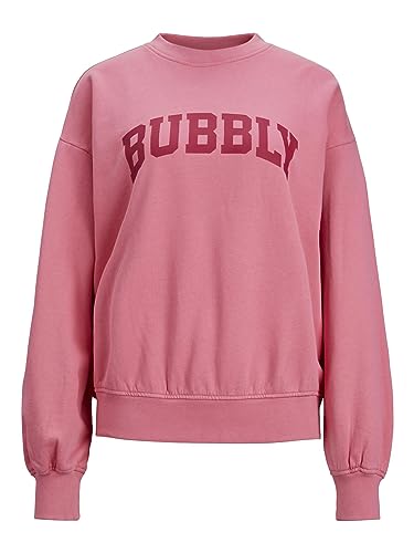 JACK&JONES Damen JXJADA Soft Loose LS Sweat SWT NOOS Sweatshirt, Confetti/Print:Bubbly, S von JACK & JONES