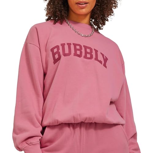 JACK&JONES Damen JXJADA Soft Loose LS Sweat SWT NOOS Sweatshirt, Confetti/Print:Bubbly, XL von JACK & JONES