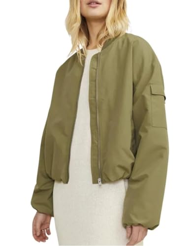 JACK&JONES Damen JXLEILA Bomber Jacket OTW NOOS Bomberjacke, Grün, XL von JACK & JONES