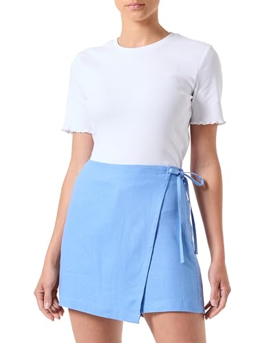 Jack & Jones Damen Jxmary Linen Hw Skort PNT Skort, Blau, S von JJXX