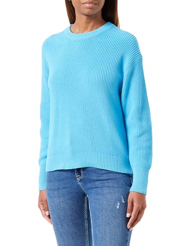 JACK&JONES Damen JXMILA Twist Crew Neck Knit NOOS Pullover, Aquarius, S von JACK & JONES