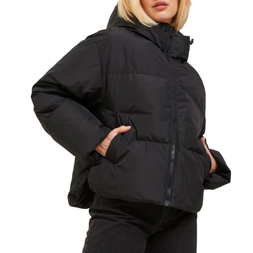 JACK&JONES Damen JXMISTY DOWN Puffer Jacket OTW SN Daunenjacke, Black, S von JACK & JONES