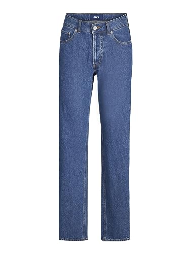 Jack&Jones Damen JXSEOUL Straight LW Jeans R3058 DNM Jeanshose, Medium Blue Denim, 32W / 32L von JJXX