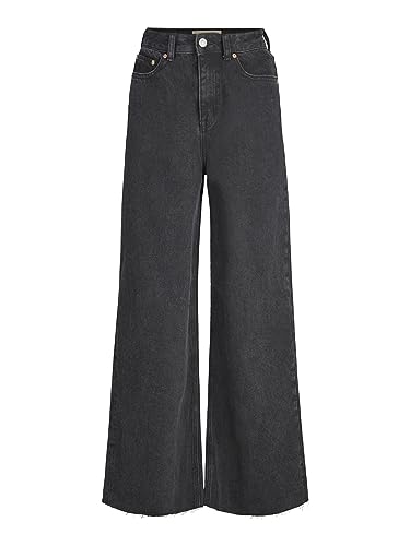 JACK&JONES Damen JXTOKYO Wide RH HW Jeans R6054 DNM Jeanshose, Black Denim, 25W / 32L von JACK & JONES