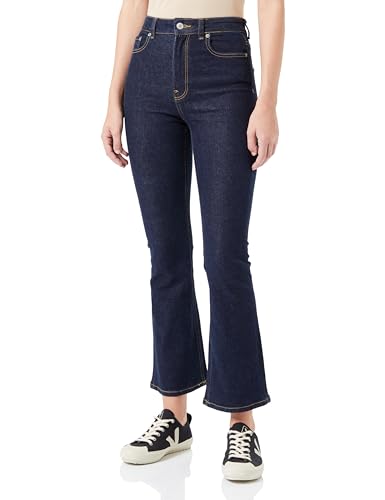 JACK&JONES Damen JXTURIN Bootcut HW Jeans C7057 DNM Jeanshose, Dark Blue Denim, 29W / 32L von JACK & JONES