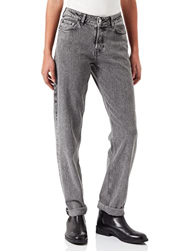 JACK & JONES Damen Jjxx Jxseoul Straight Mw Cc3006 Noos Jeans, Grey Denim, 29W / 30L EU von JACK & JONES