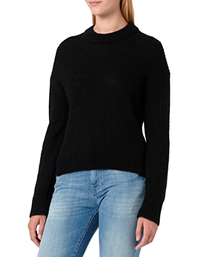 JACK & JONES Damen Jxember Fluffy Crew Neck Knit Noos Strickpullover, Schwarz, M EU von JACK & JONES