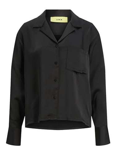 JACK & JONES Damen Jxeva Comfort Satin Shirt Noos Bluse, Schwarz, M EU von JACK & JONES