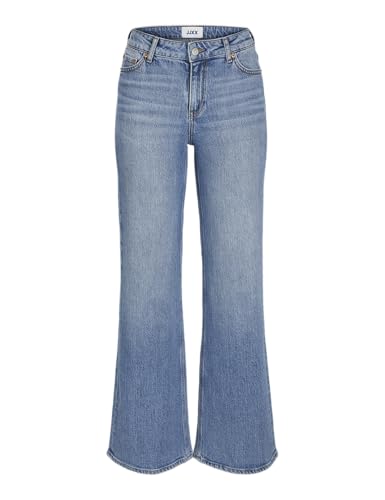 JACK&JONES Damen Jxrome Flared Mw C9189 Jeans DNM Hose, Medium Blue Denim, 28W x 32L von JACK & JONES