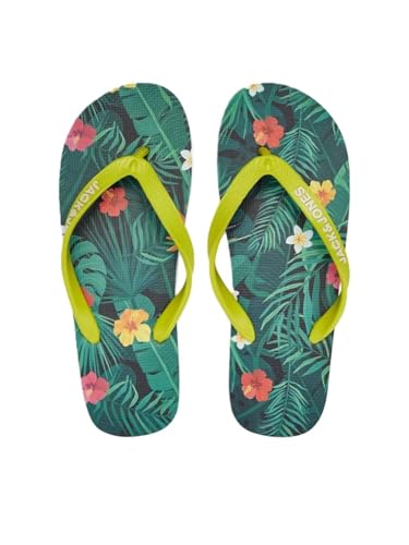 JACK & JONES Flip-Flops für Herren mit Handflächen-Print, Sulphur Spring, 42/43 EU von JACK & JONES