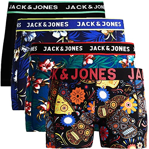 JACK & JONES Herren 4er Pack Boxershorts Shorts Unterhose Trunks CORE (XXL, 14) von JACK & JONES