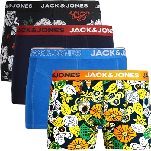 JACK & JONES Herren 4er Pack Boxershorts Shorts Unterhose Trunks CORE S M L XL XXL (L, #12) von JACK & JONES